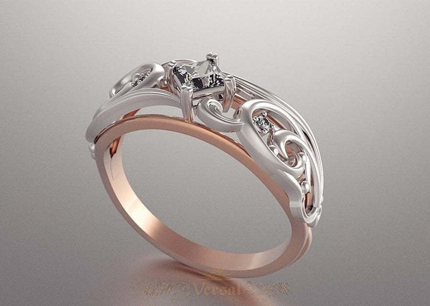 Помолвочное кольцо VGPK0101 из Комбинированные от Ювелирный Дом Версаль 2
