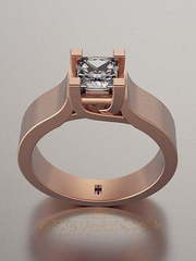Помолвочное кольцо VGPK0043 из Розовое (красное) золото от Ювелирный Дом Версаль 1
