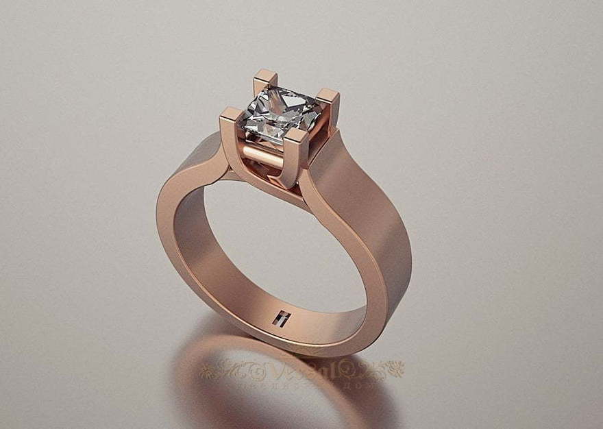 Помолвочное кольцо VGPK0043 из Розовое (красное) золото от Ювелирный Дом Версаль 2