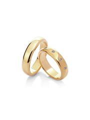 Обручальное кольцо 17-178 из Желтое золото от Ювелирный салон Vasilev and Kulagin 1