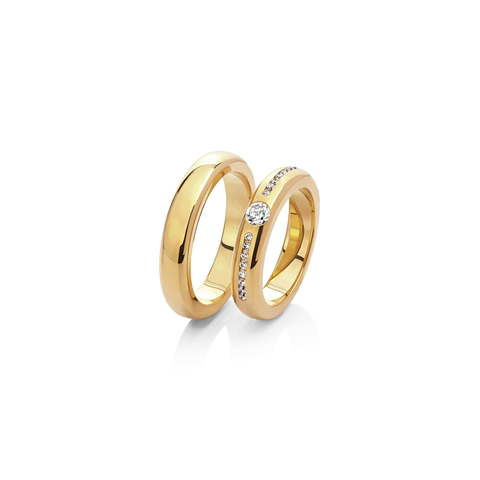 Обручальное кольцо 75-261 из Желтое золото от Ювелирный салон Vasilev and Kulagin 1