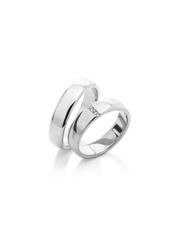 Обручальное кольцо 47-083 из Белое золото, Платина от Ювелирный салон Vasilev and Kulagin 1