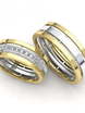 Обручальные кольца с бриллиантами R-KO-1076-1 из Комбинированные от Ювелирный салон Art of glow 1
