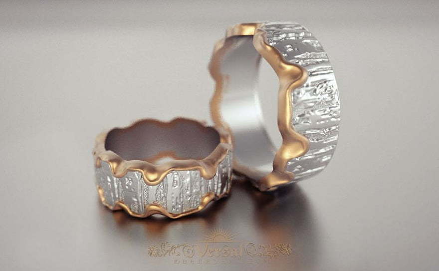 Обручальные кольца VGOK0160 из Комбинированные от Ювелирный Дом Версаль 2