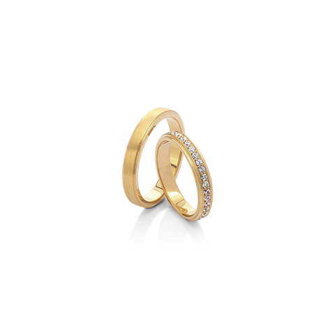 Обручальное кольцо 5-004Д из Желтое золото от Ювелирный салон Vasilev and Kulagin 1