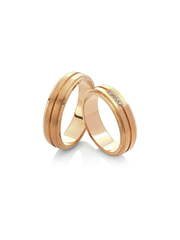 Обручальное кольцо 5-004 из Розовое (красное) золото от Ювелирный салон Vasilev and Kulagin 1