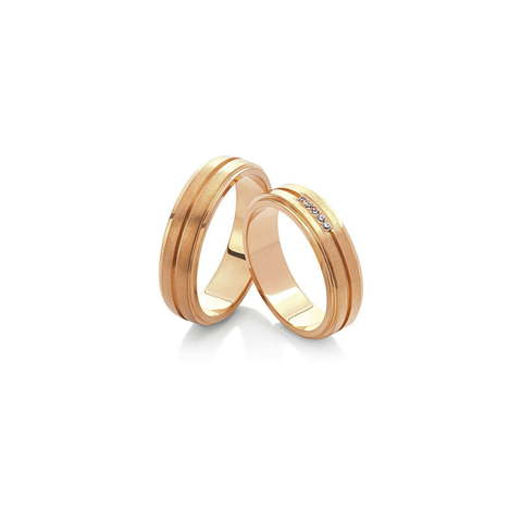 Обручальное кольцо 5-004 из Розовое (красное) золото от Ювелирный салон Vasilev and Kulagin 1