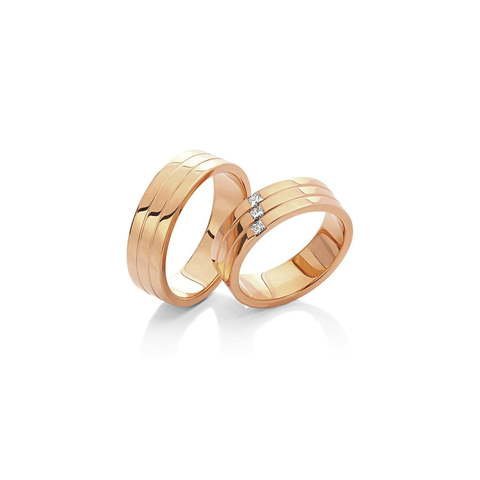 Обручальное кольцо 28-022 из Розовое (красное) золото от Ювелирный салон Vasilev and Kulagin 1