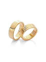 Обручальное кольцо 28-022 из Желтое золото от Ювелирный салон Vasilev and Kulagin 1