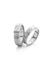 Обручальное кольцо 5-004Ш из Белое золото от Ювелирный салон Vasilev and Kulagin 1