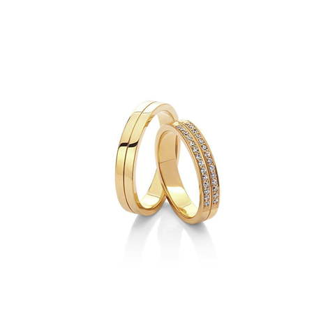 Обручальное кольцо 28-016 из Желтое золото от Ювелирный салон Vasilev and Kulagin 1