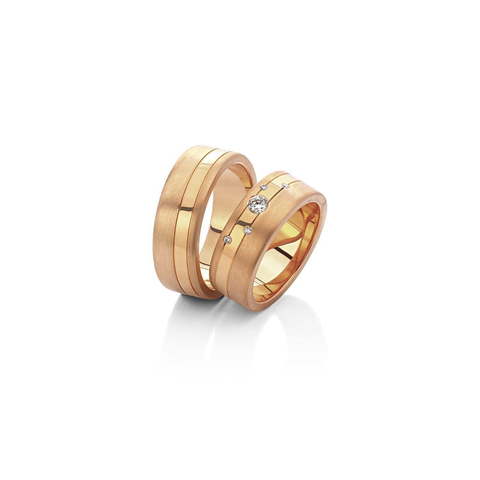 Обручальное кольцо 22-024 из Розовое (красное) золото от Ювелирный салон Vasilev and Kulagin 1