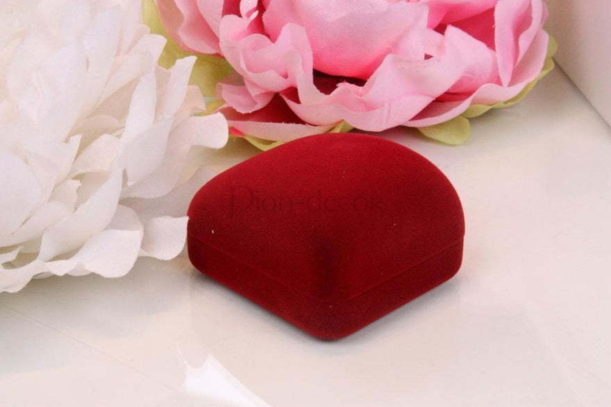 Коробочка для колец Красный бархат от  2