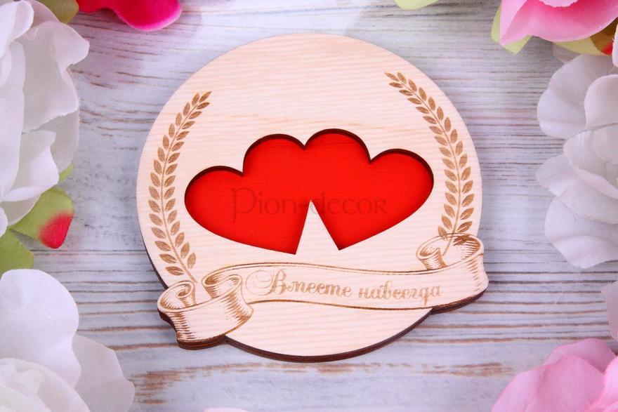 Подставочка для колец - красная Вместе навсегда от  3