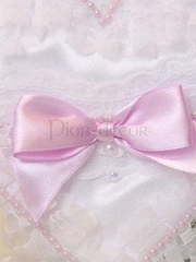 Подушка-сердечко для колец Лавандовый бантик от  2