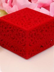 Коробочка для колец Красный узор от  2