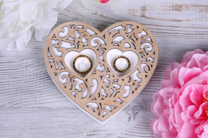 Ажурное сердечко под кольца Natural от  2