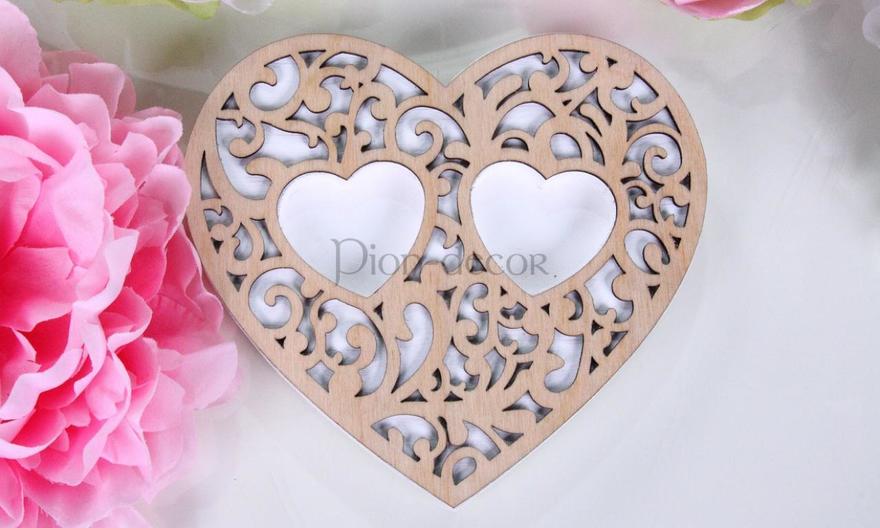 Ажурное сердечко под кольца Natural от  3