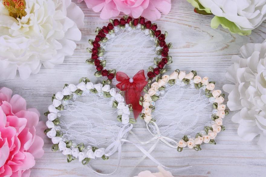 Кружевное блюдечко Белоснежная роза от  2