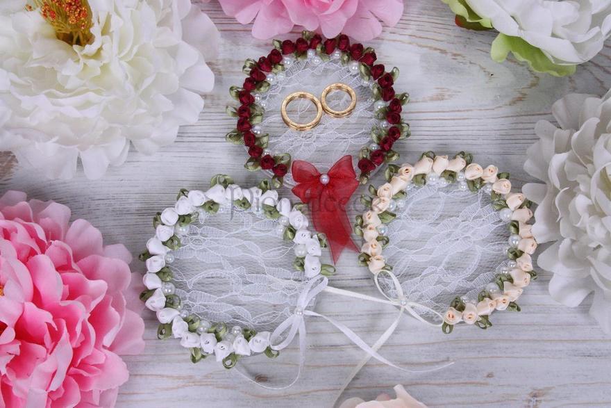 Кружевное блюдечко Роза марсала от  2