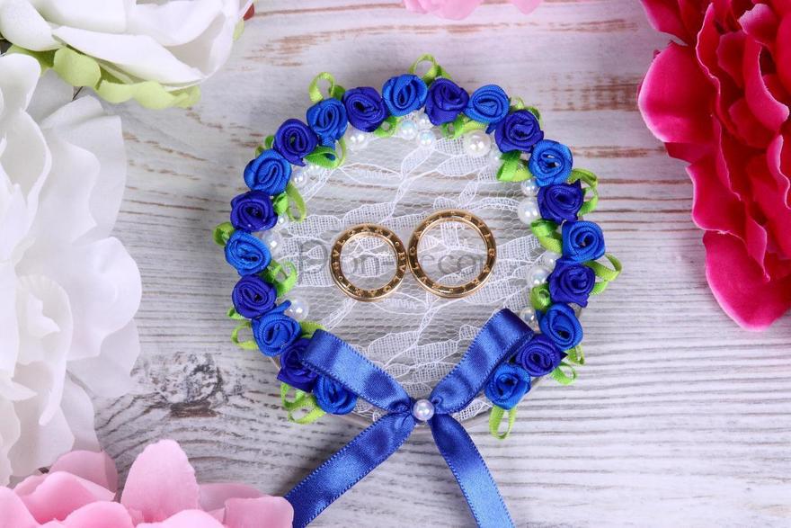 Блюдце для колец Веночек индиго от  2