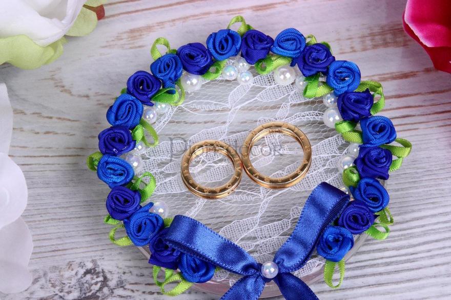 Блюдце для колец Веночек индиго от  3