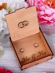 Коробочка для колец с росписью Пионы от  2