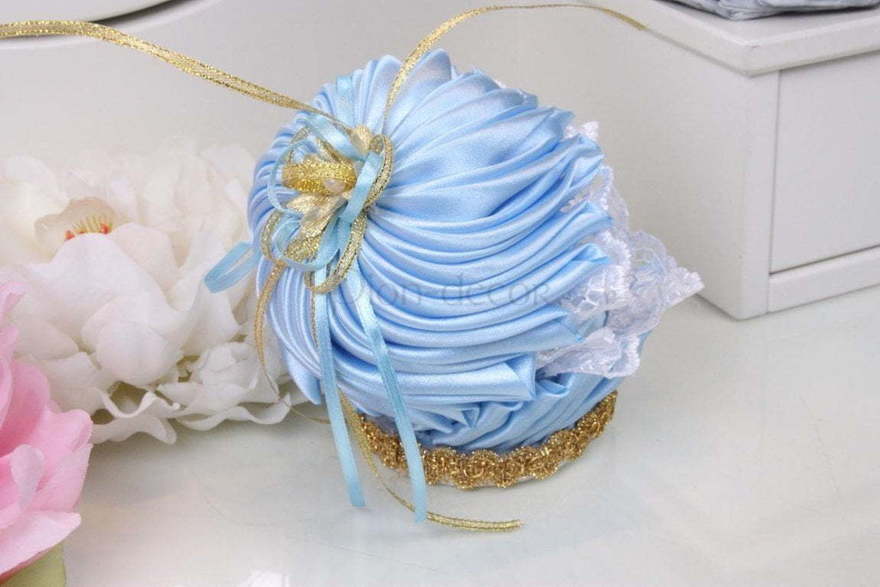 Небесно голубая ракушка для колец от  4