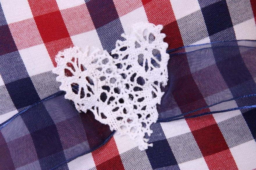 Подушечка для колец В клеточку от  3