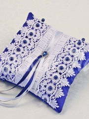 Свадебная подушечка для колец. Коллекция Сильвия от Свадебная арт студия Райские Павы 1