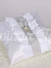 Свадебная подушечка для колец. Коллекция Сандра от Свадебная арт студия Райские Павы 1