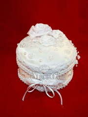 Подставка для колец Снежная роза от Свадебный салон Amore Mio 1