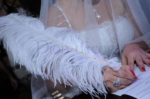 Перо для книги пожеланий или росписи от  5