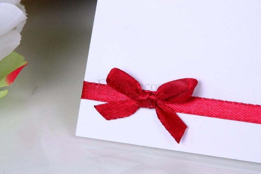 Карточка для имени гостя Бант марсала от  2