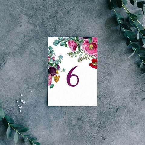 У Мальвины мальвы - номера столов от Пригласи красиво 2