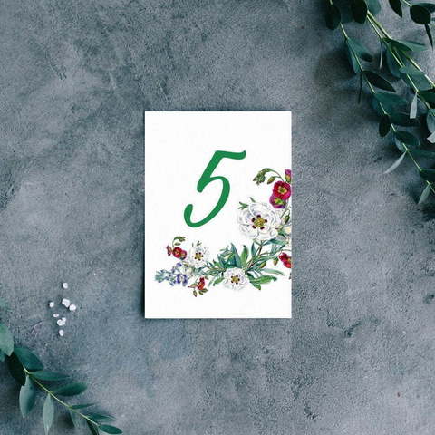 Барышня-крестьянка - номера столов от Пригласи красиво 2