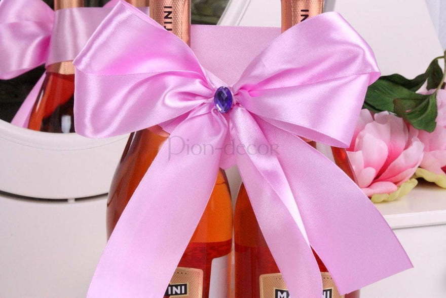 Лавандовый бант на шампанское от  2