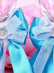 Бокалы с бирюзовой лентой. от  2