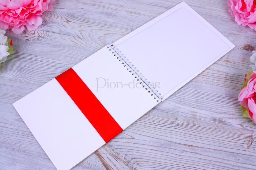 Альбом для пожеланий алый С гербом от  3