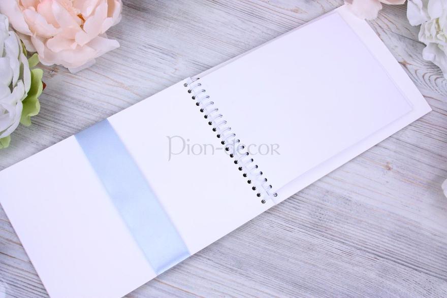 Альбом для пожеланий Серебристо-голубой от  2