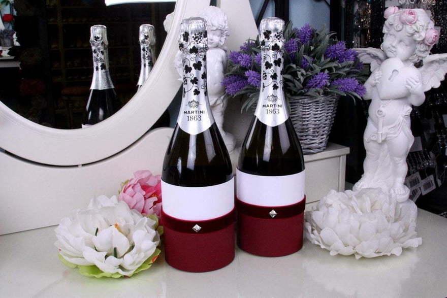 Комплект тубусов на свадебное шампанское Passion от  1