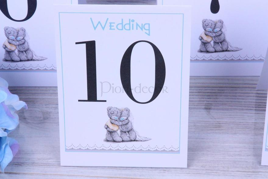 Комплект номерков на столы гостей Me to you от  2