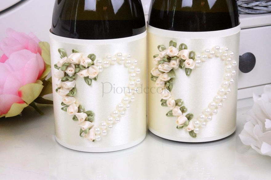 Тубусы Розарий на свадебное шампанское от  2