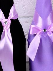 Стрейчевые чехлы на бутылки Лаванда от  2