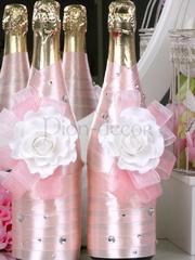 Розовое свадебное шампанское от  1