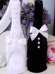 Бархатные чехольчики Love белые от  1