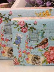 Прямоугольный ларец Шебби бирюза от  1