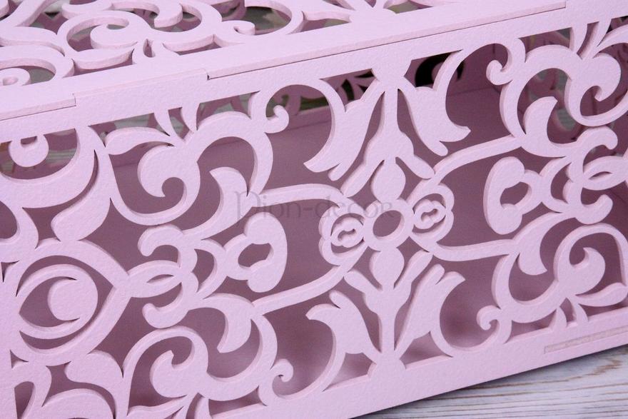 Коробка для конвертов Узоры пепельная роза от  3