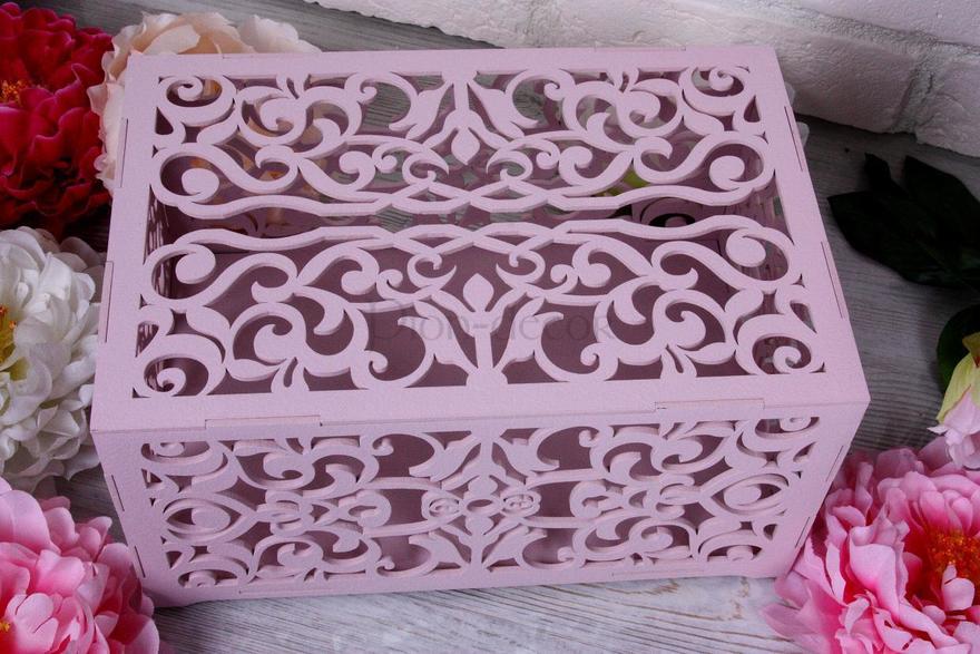 Коробка для конвертов Узоры пепельная роза от  4