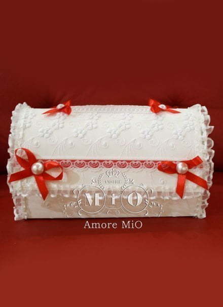 Сундук для денег Бантики красные от Свадебный салон Amore Mio 1